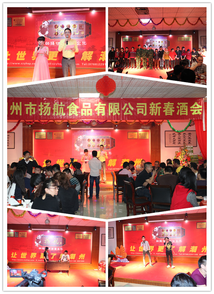 2014年3月19日“金馬踏歌，春暖花開”—揚航食品有限公司“2014新春酒會”專題報道